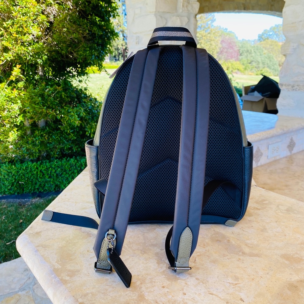 NWT Coach Colorblock leather backpack - Picture 4 of 8